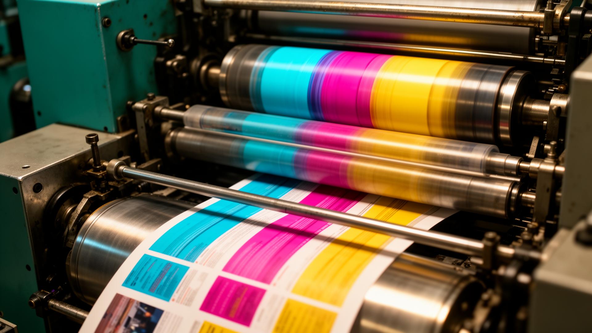 Modern offset printing press